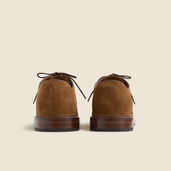 J. Crew Men's Ludlow Derbys Dress Shoes Lace Up in Snuff Suede Size 9 - Picture 4 of 12